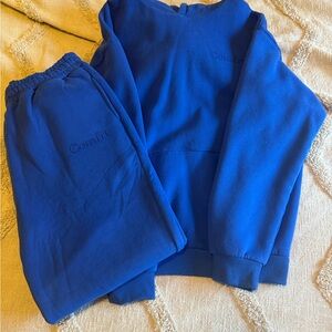 Blue Comfrt Sweatshirt and Pants Set